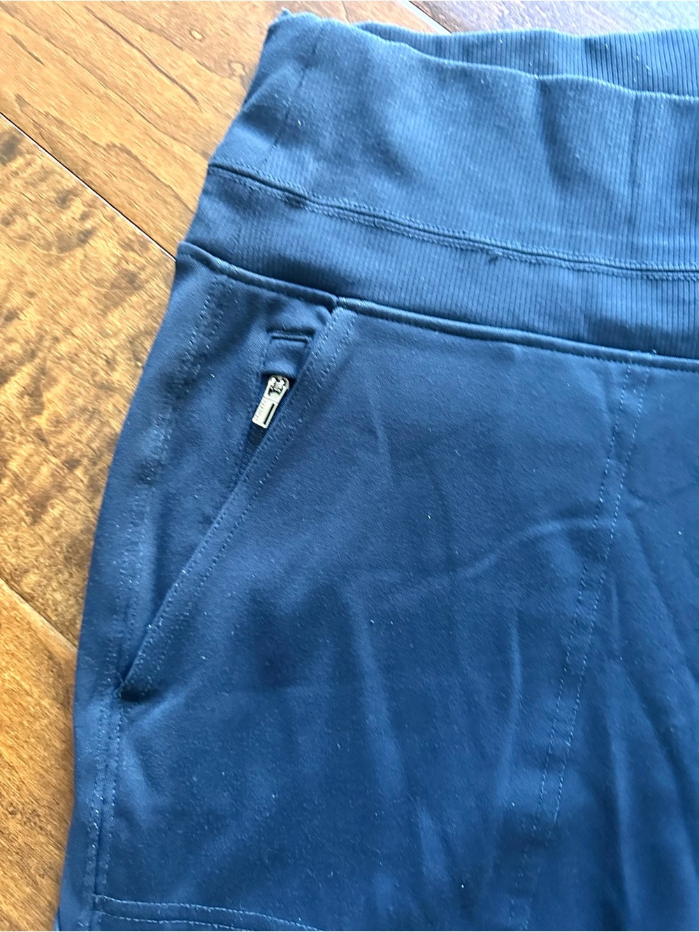 Athleta Venice Jogger Pants Navy Blue Size M Zip Pockets - Picture 4 of 10
